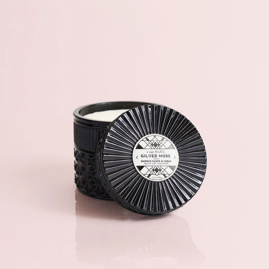 CapriBlue Candle Smoked Clove & Tabac Gilded Tin