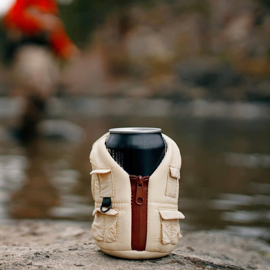 Puffins Puffy Vest Coozie