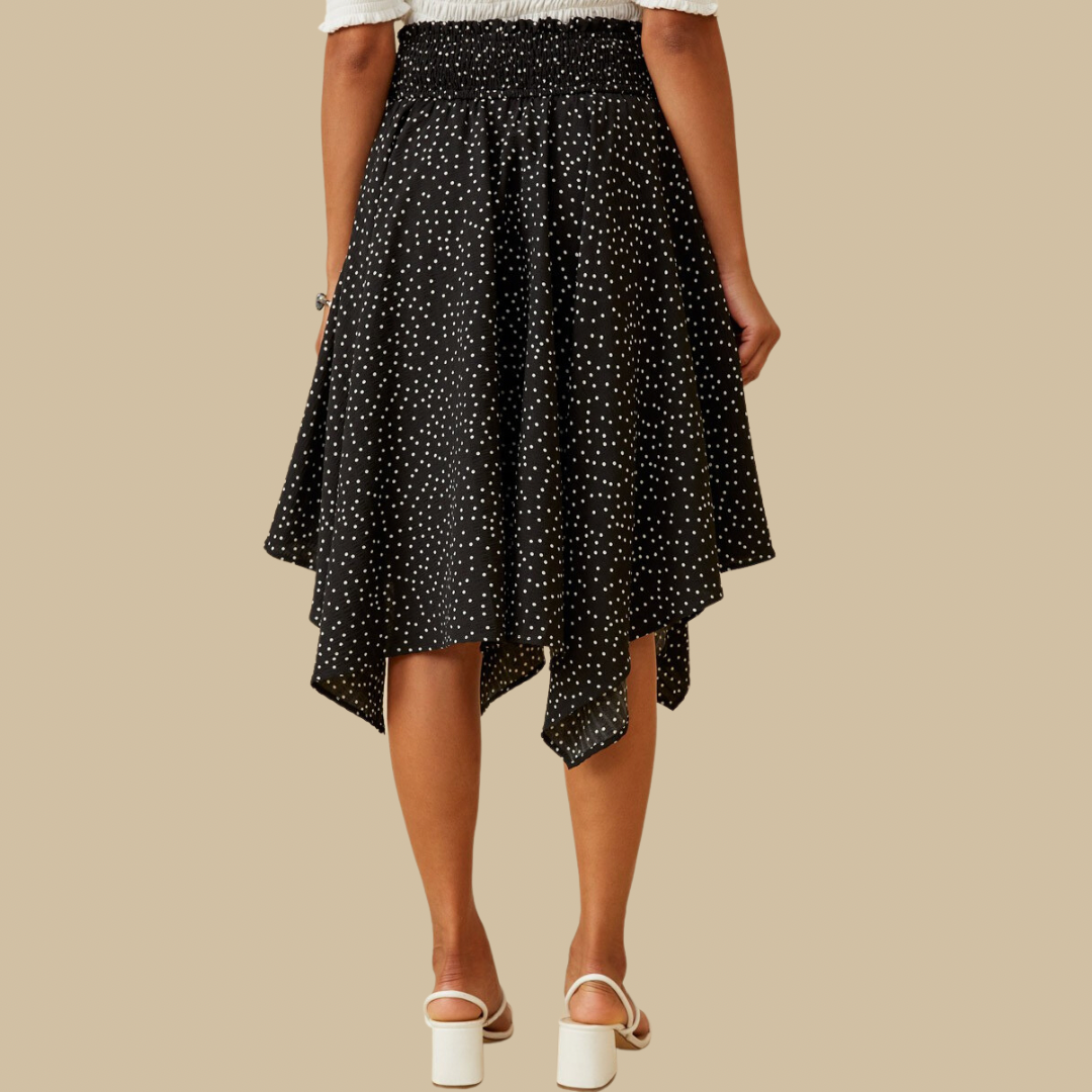 Polka Dot Handkerchief Skirt