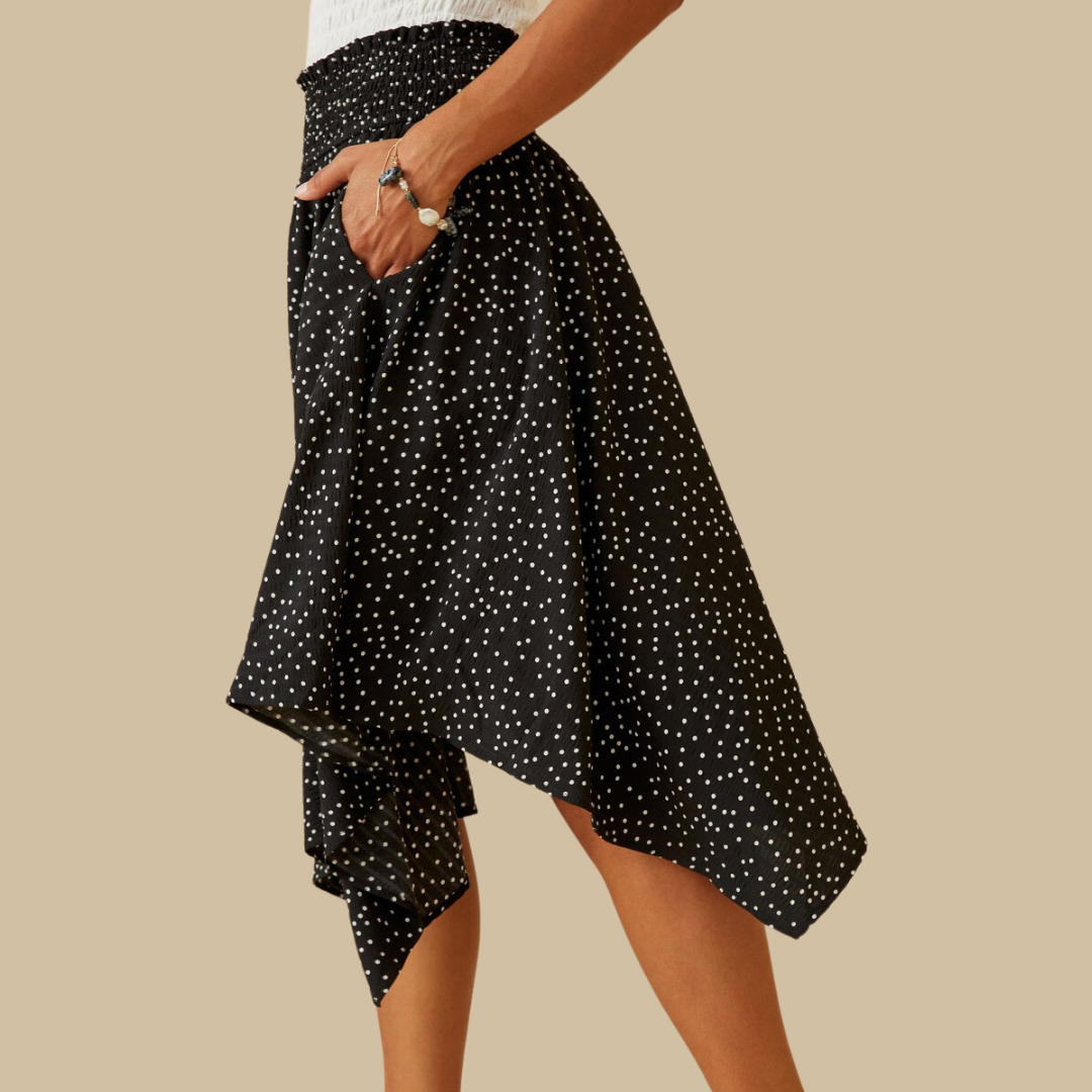 Polka Dot Handkerchief Skirt
