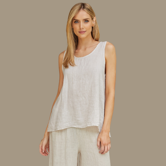 Linen Sleeveless Top