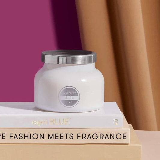 CapriBlue Candle Volcano White Signature Jar, 19 oz