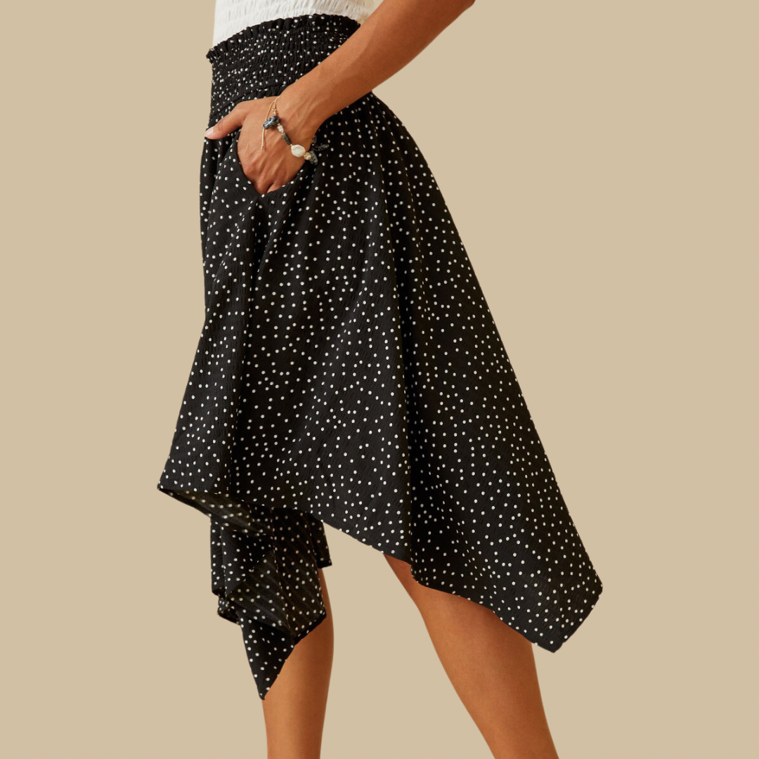 Polka dot sale handkerchief skirt