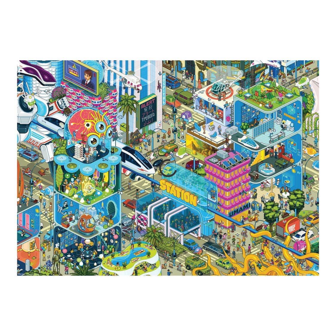 Puzzle1000piece - Megapont- Megapolis