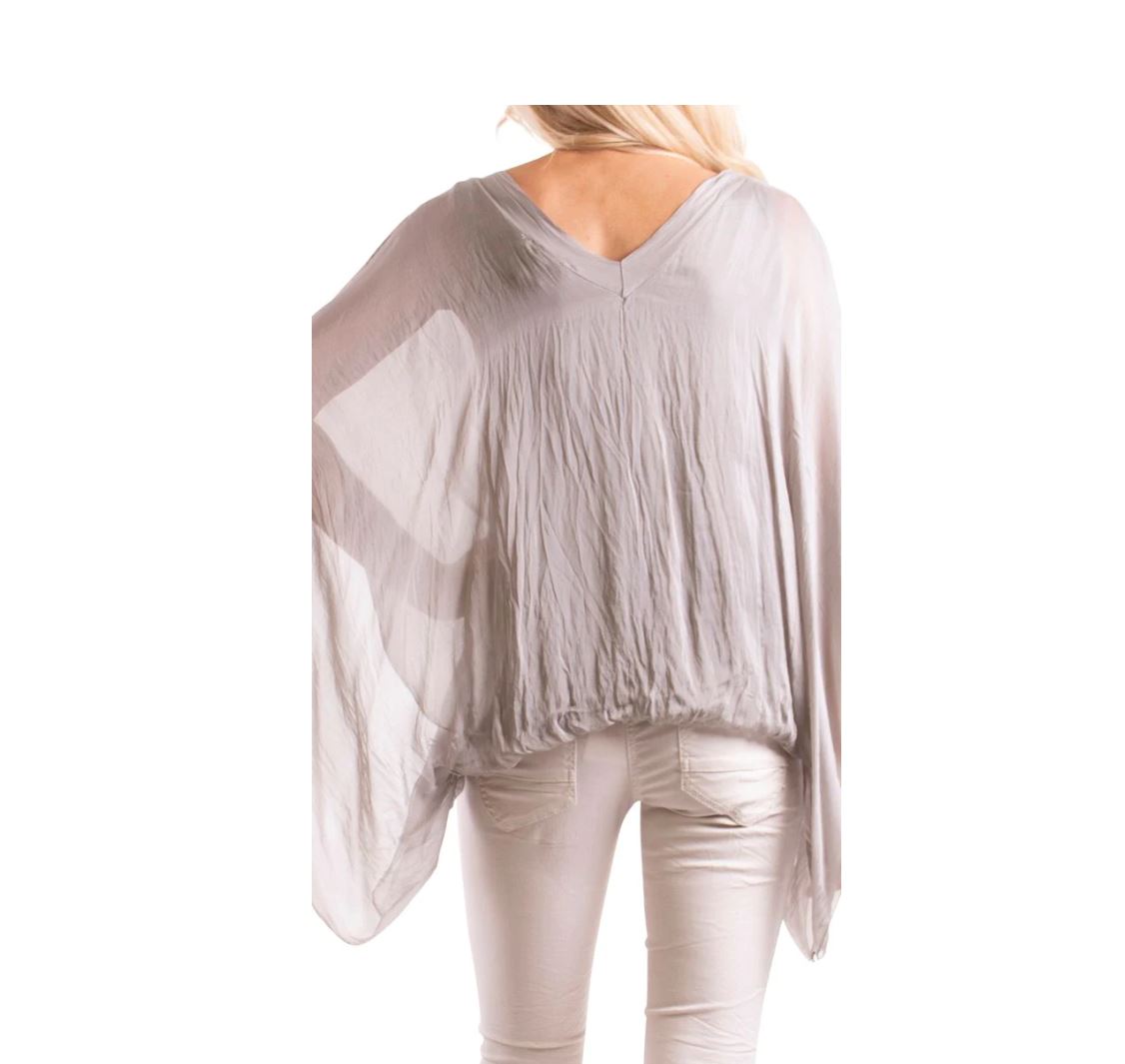 Silk V-Neck Blouse