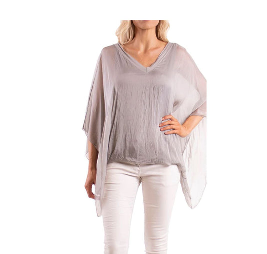 Silk V-Neck Blouse