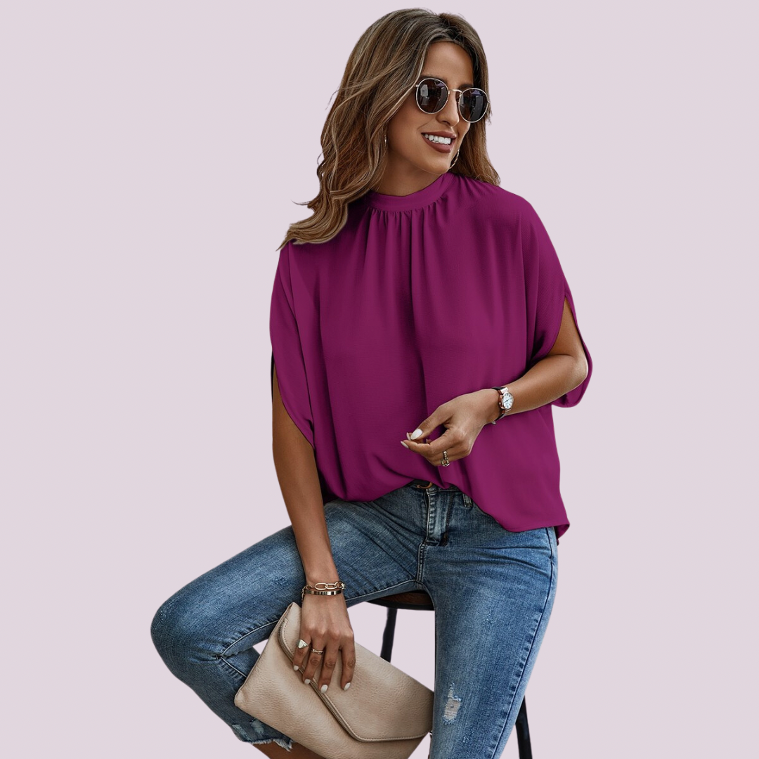 Cape Style Crepe Top